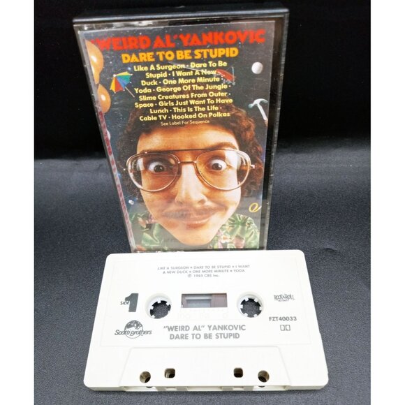 Weird Al Yankovic Dare To Be Stupid Cassette Tape Vintage 1985 CBS Records - Picture 2 of 16